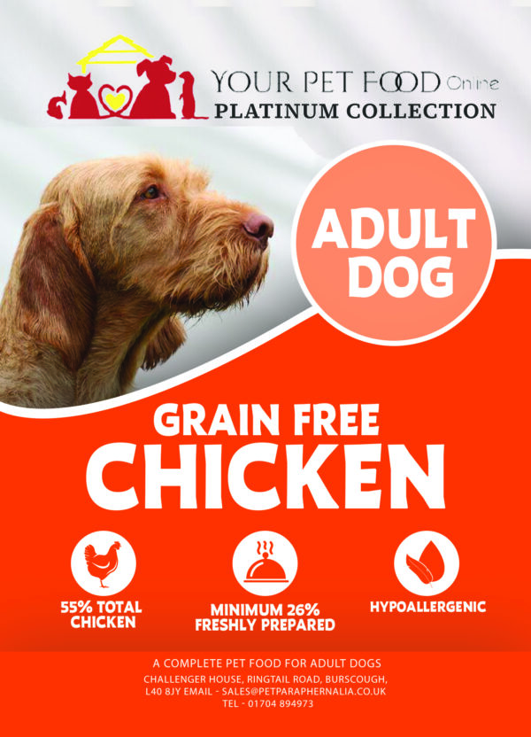 Grain Free Freshly Prepared Chicken for Your Adult Dog