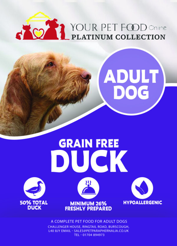 Grain Free Freshly Prepared Duck for Your Adult Dog