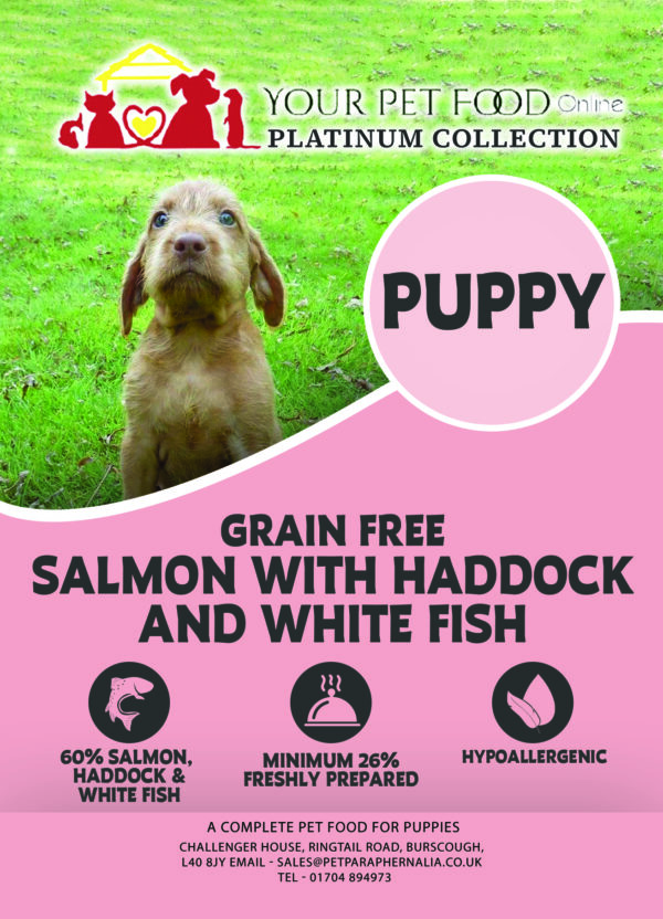 Grain Free Freshly Prepared Salmon, Haddock & White Fish for Your Puppy