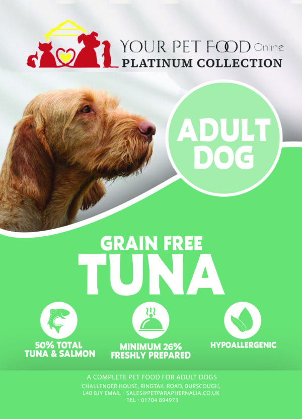 Grain Free Freshly Prepared Tuna for Your Adult Dog