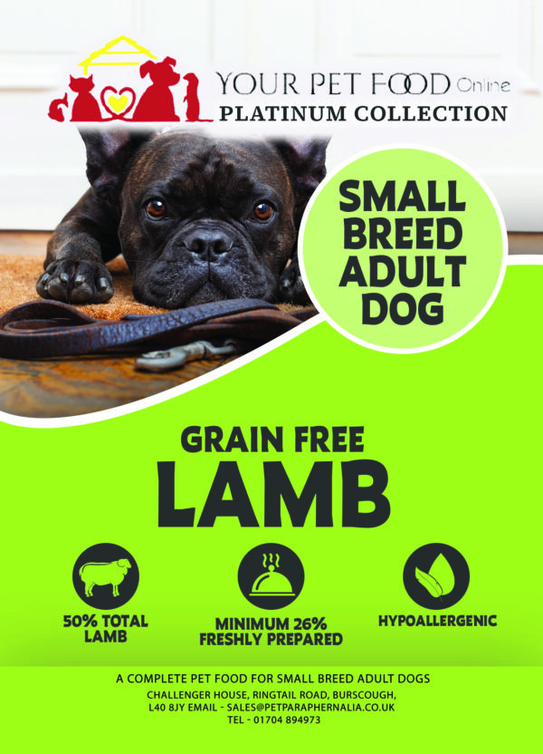 Grain Free Freshly Prepared Lamb for Your Smaller Adult Dog