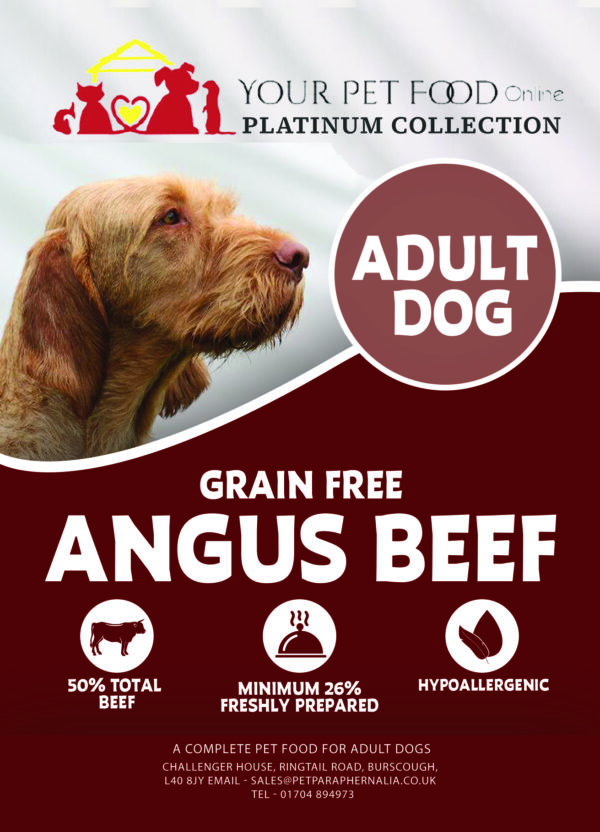 Grain Free Freshly Prepared Angus Beef for Your Adult Dog