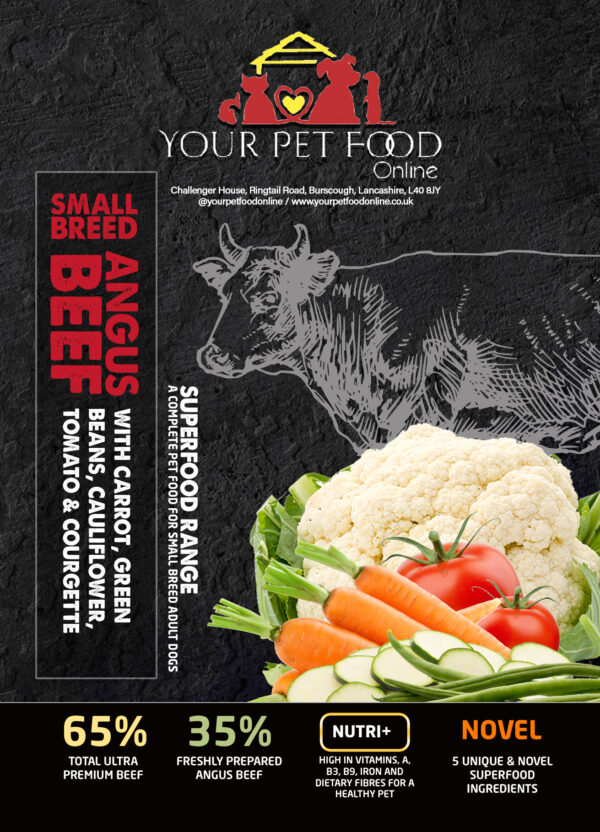 Superfoods Range Beef for Your Small Breed Adult Dog