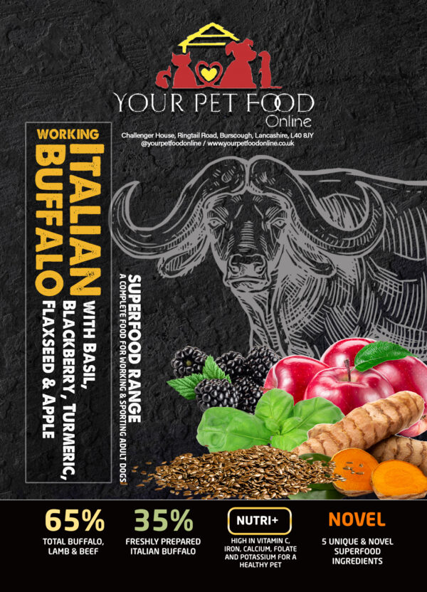 Alternative view of Superfoods Range Italian Buffalo for Your Adult Dog