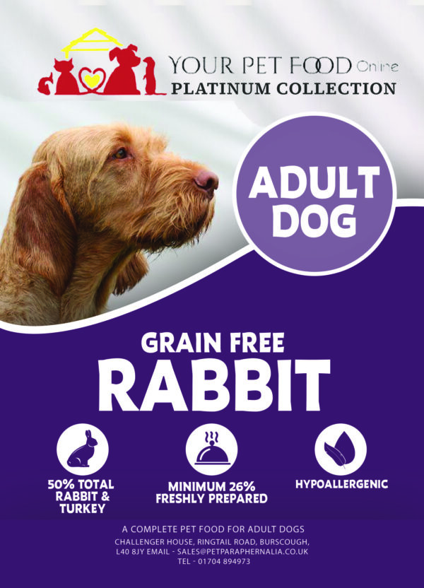 Grain Free Freshly Prepared Rabbit for Your Adult Dog